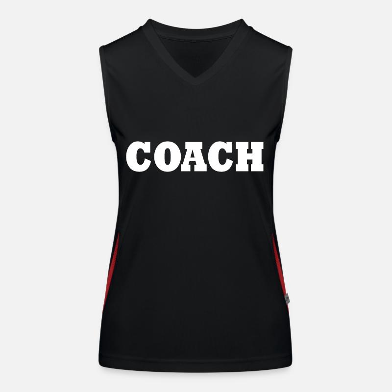 Coach - Women's Functional Contrast Tank Top - black/red
