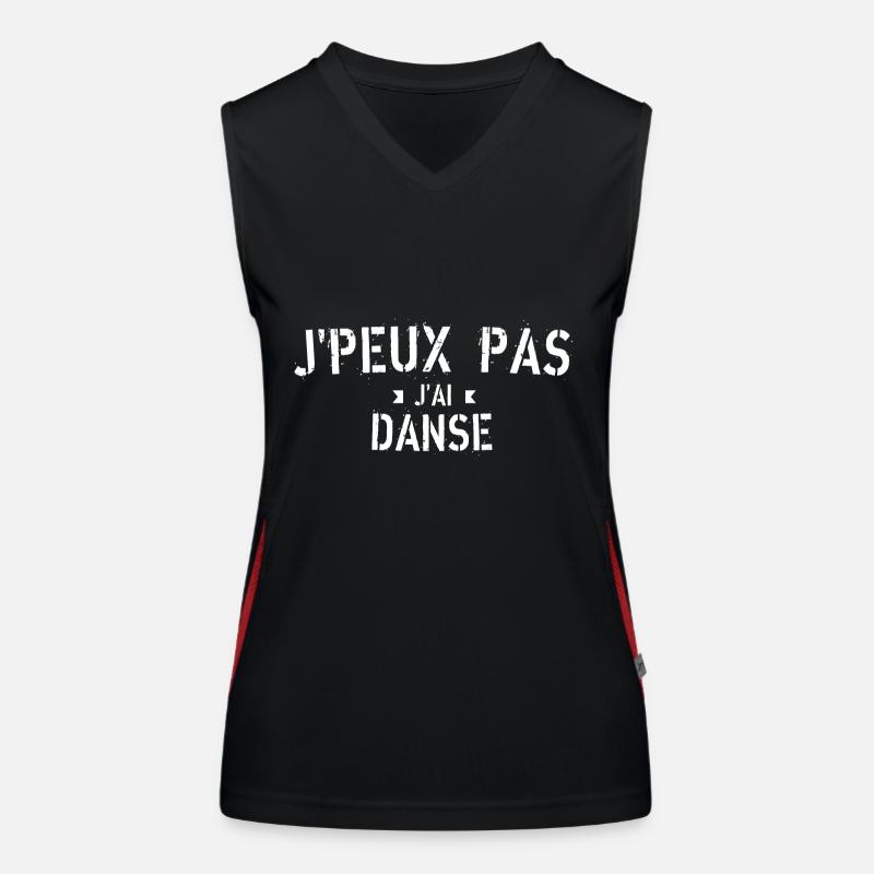 J peux pas j ai Danse Débardeur respirant contrasté Femme