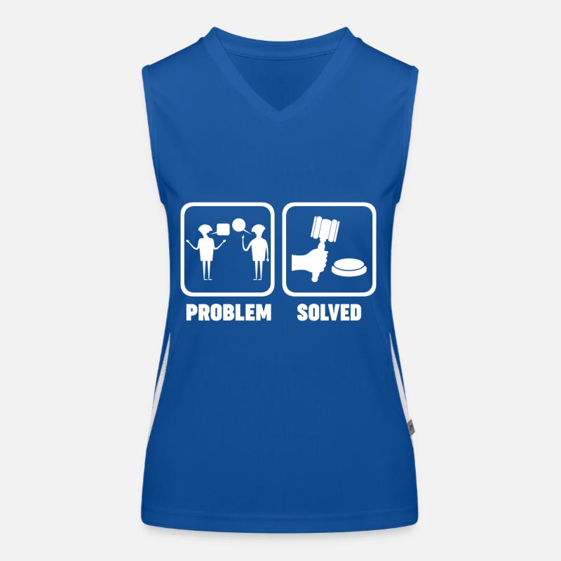 Auctioneer Job Problem Solve Women's Functional Contrast Tank Top