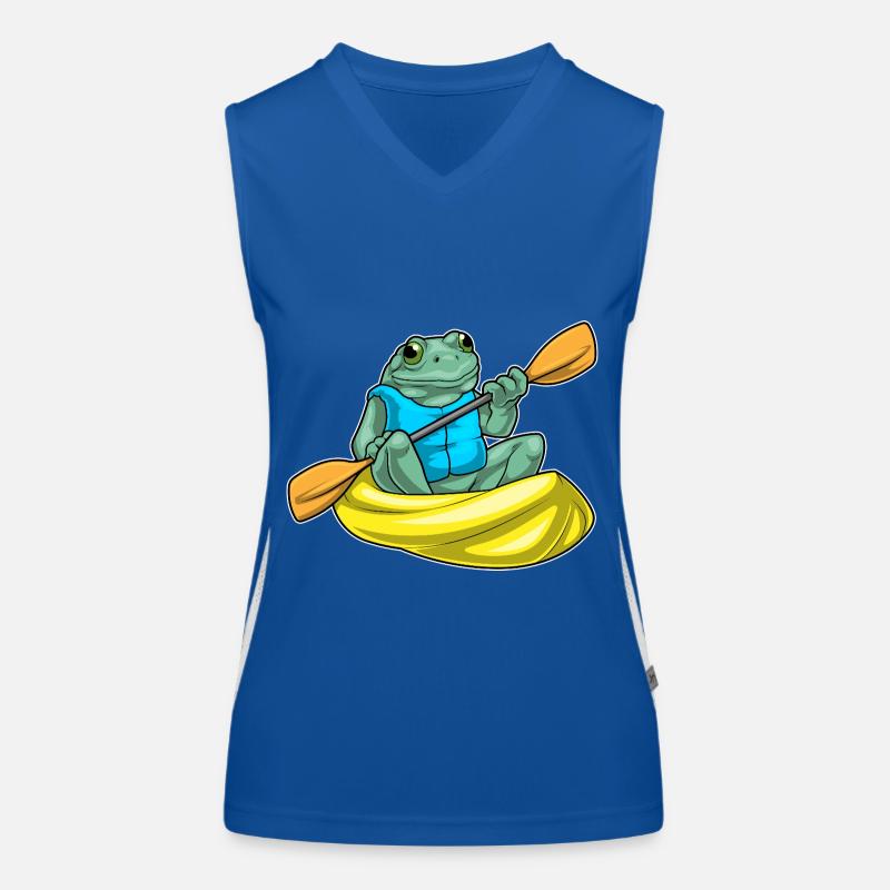Frog Kayak Paddle Women's Functional Contrast Tank Top