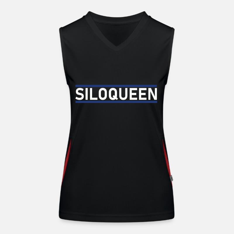 SiloQueen Débardeur respirant contrasté Femme