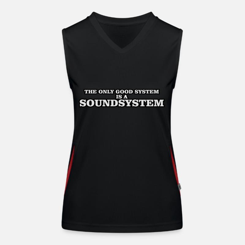 soundsystem Funktionelles Kontrast-Tank Top für Frauen