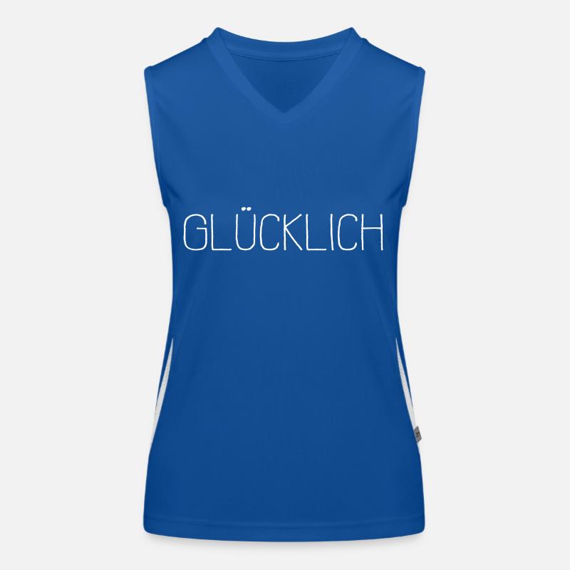 GLÜCKLICH Funktionelles Kontrast-Tank Top für Frauen