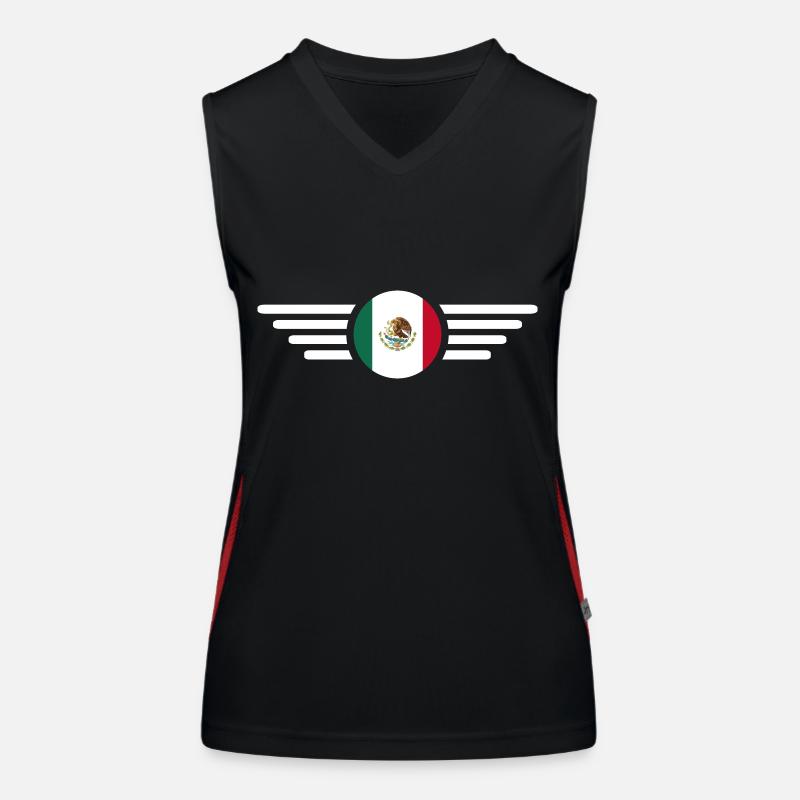 Mexiko Funktionelles Kontrast-Tank Top für Frauen