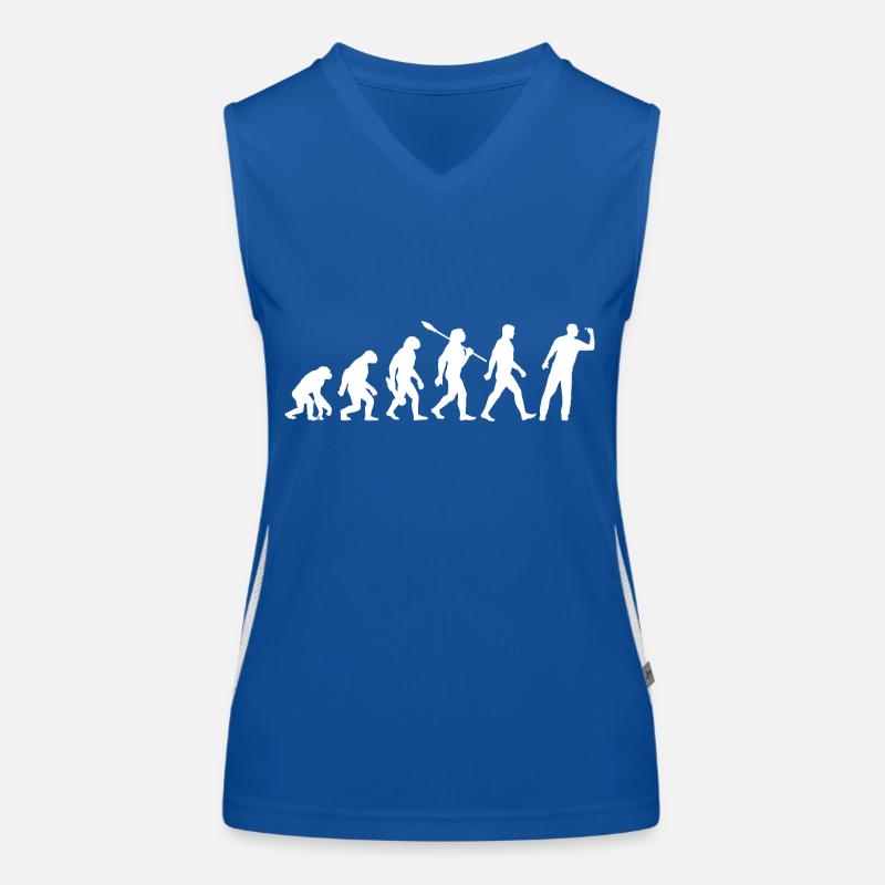 Evolution - Darters - Darts Players - Darts Women's Functional Contrast Tank Top