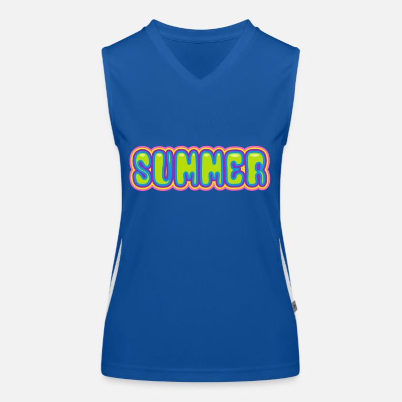 Sommer - Sonne - Urlaub - gute Laune Funktionelles Kontrast-Tank Top für Frauen