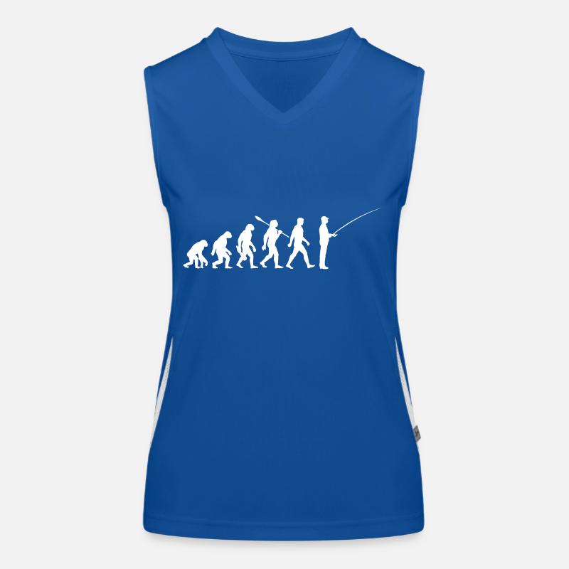 Evolution - Anglers - Fishing for fish Women's Functional Contrast Tank Top
