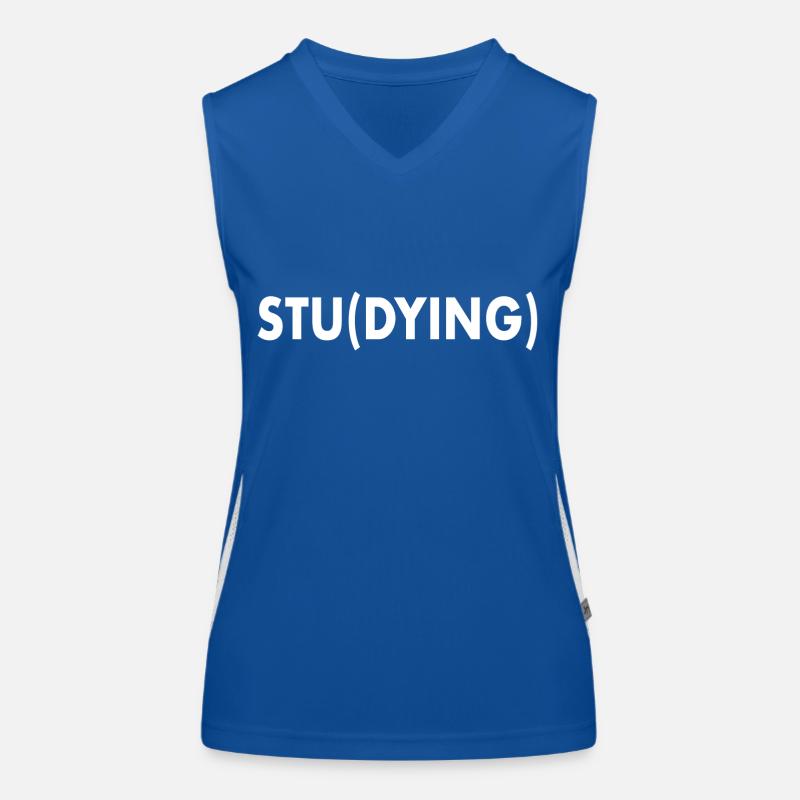 Student Studium Humor Ironie Abschluss Funktionelles Kontrast-Tank Top für Frauen