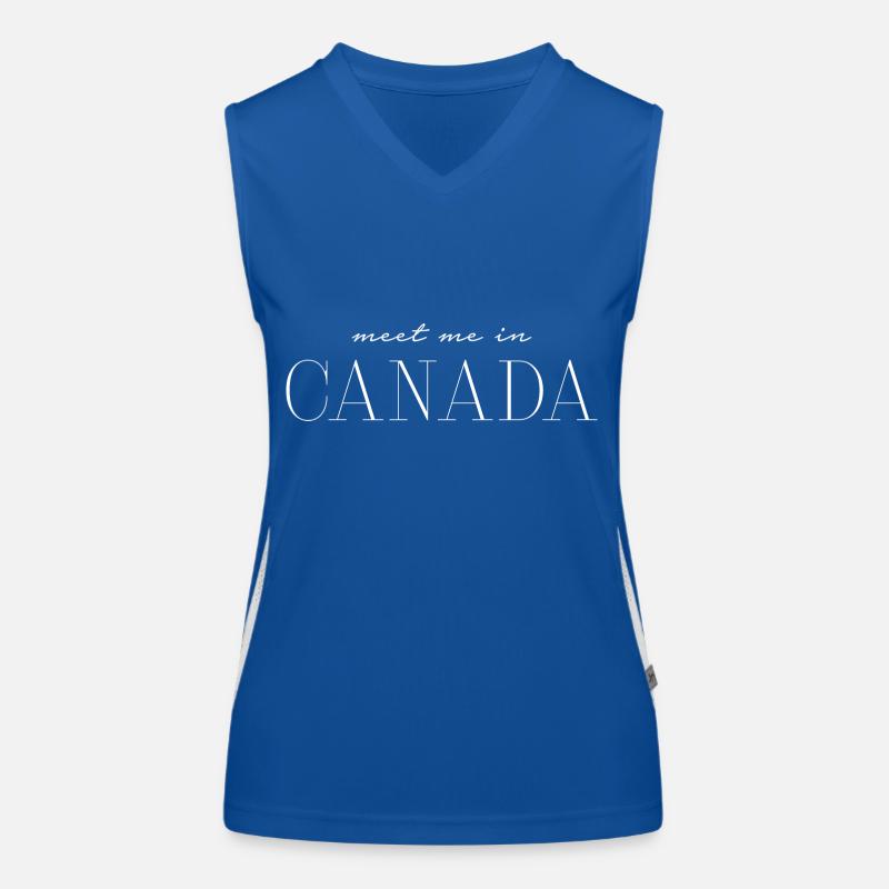 J’aime le Canada Débardeur respirant contrasté Femme