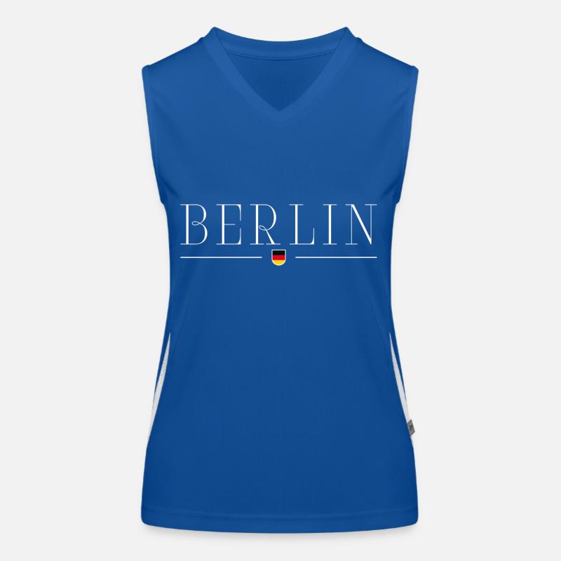 Berlin: Trendy, lebendig, einzigartig Funktionelles Kontrast-Tank Top für Frauen