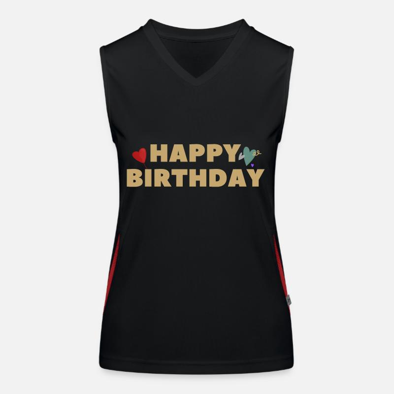 Happy Birthday Gift Idea Women's Functional Contrast Tank Top