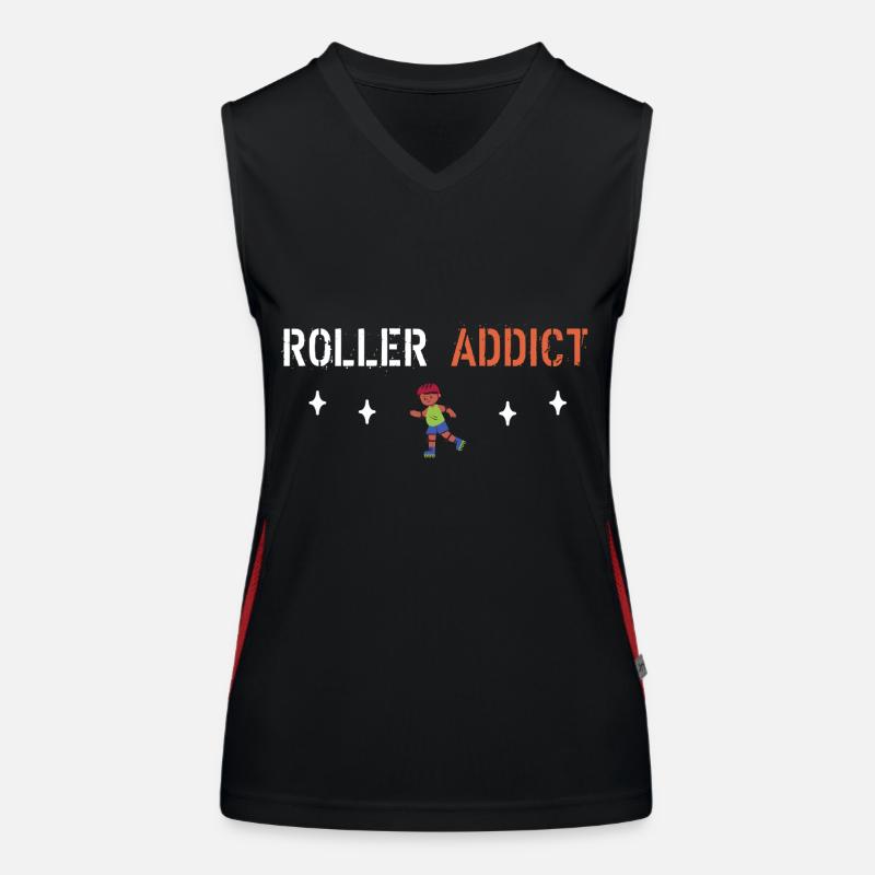 Roller addict Débardeur respirant contrasté Femme
