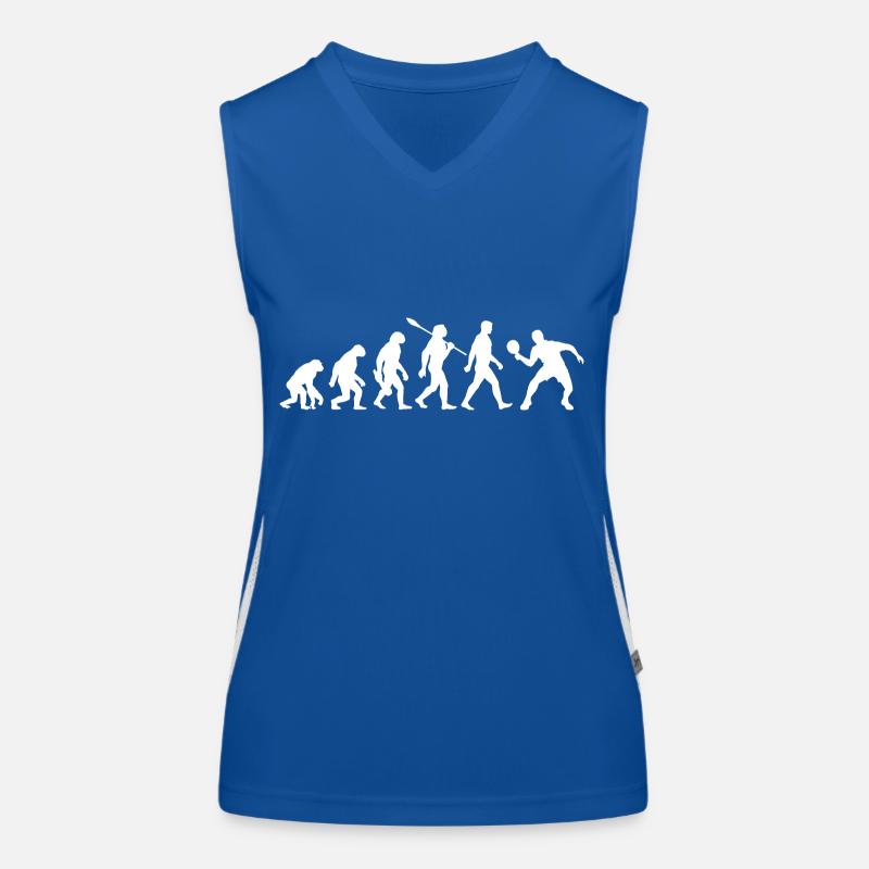 Evolution - Tischtennis - Ping Pong Funktionelles Kontrast-Tank Top für Frauen