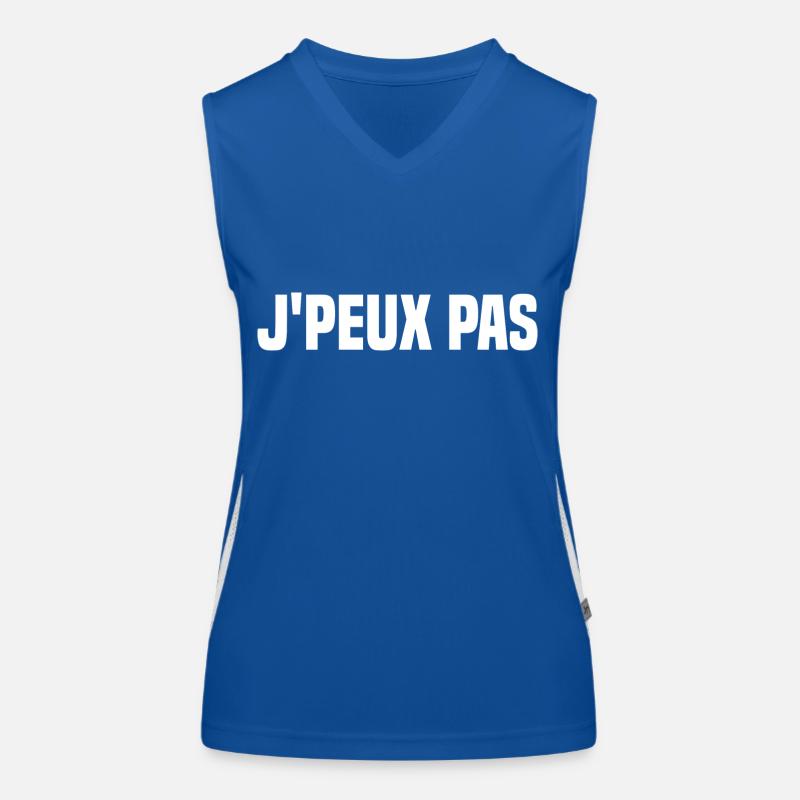 J'peux pas. Débardeur respirant contrasté Femme