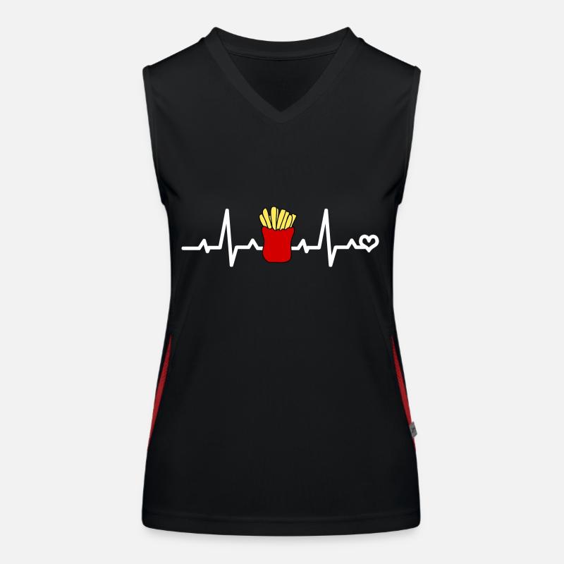 Pommes Funktionelles Kontrast-Tank Top für Frauen