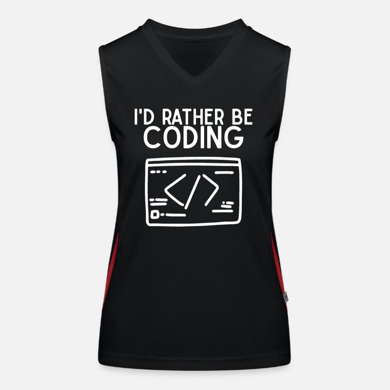 id eher kodieren Funktionelles Kontrast-Tank Top für Frauen