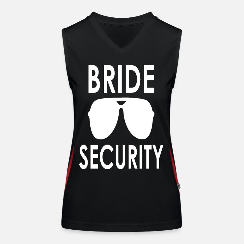 Stag and hen party | Bride Security | Team Bride Women's Functional Contrast Tank Top