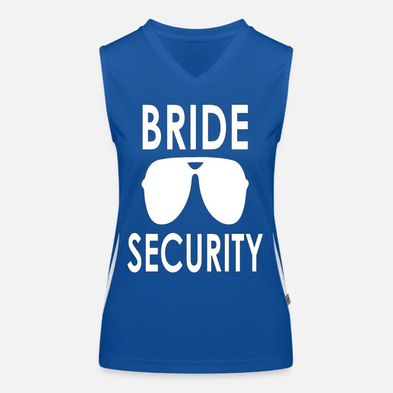 Junggesellenabschied | Bride Security | Team Braut Funktionelles Kontrast-Tank Top für Frauen