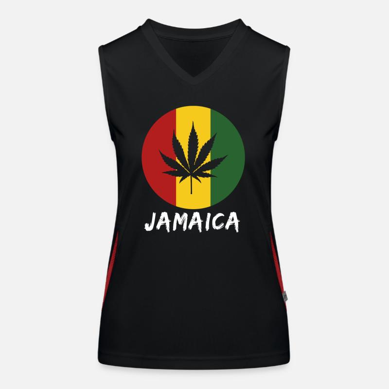 Jamaïque rastafari Débardeur respirant contrasté Femme