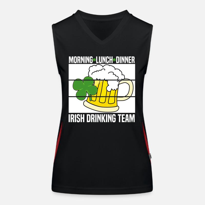 irish team Funktionelles Kontrast-Tank Top für Frauen