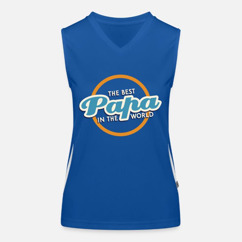 papa father daddy Funktionelles Kontrast-Tank Top für Frauen