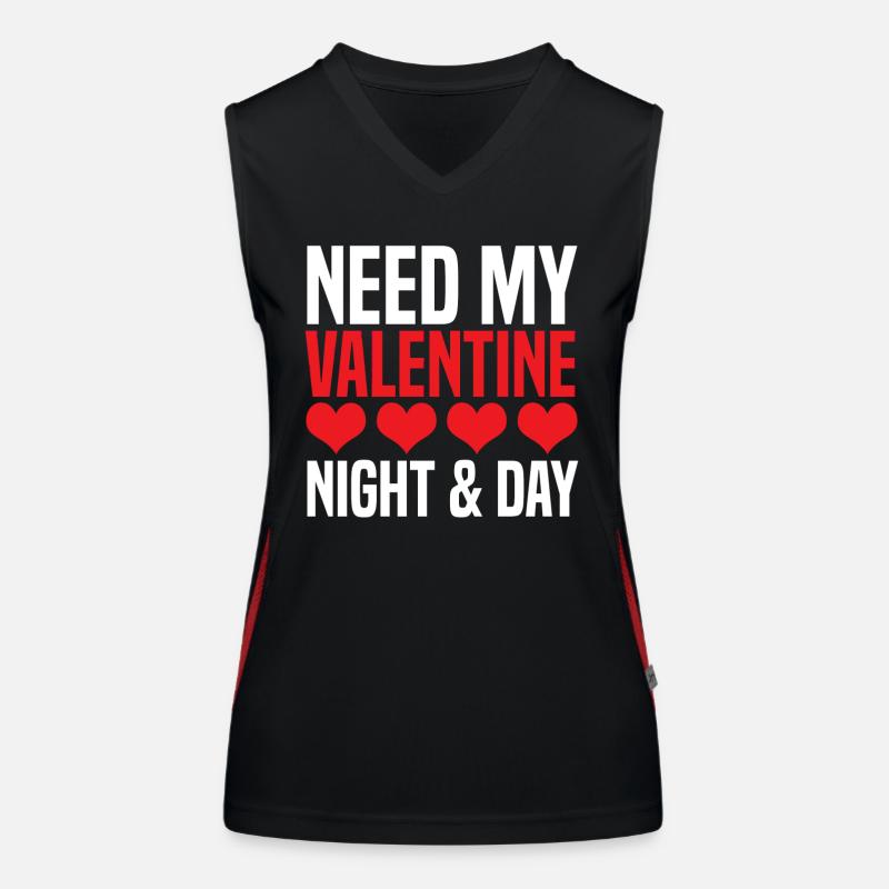 valentine Funktionelles Kontrast-Tank Top für Frauen