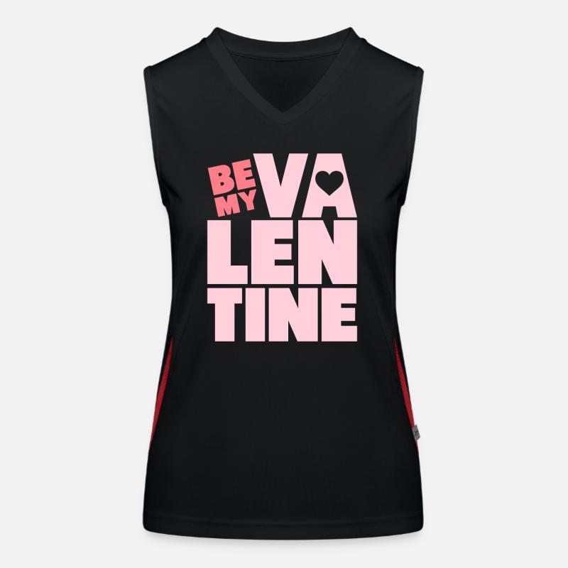 Valentines Funktionelles Kontrast-Tank Top für Frauen