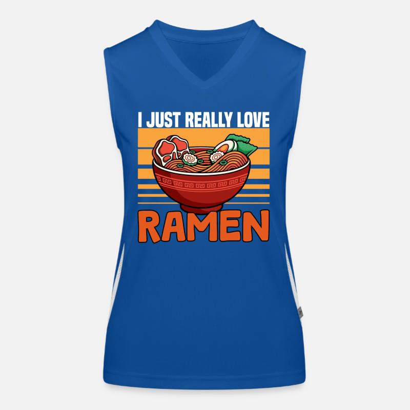 J’adore vraiment les ramen Débardeur respirant contrasté Femme