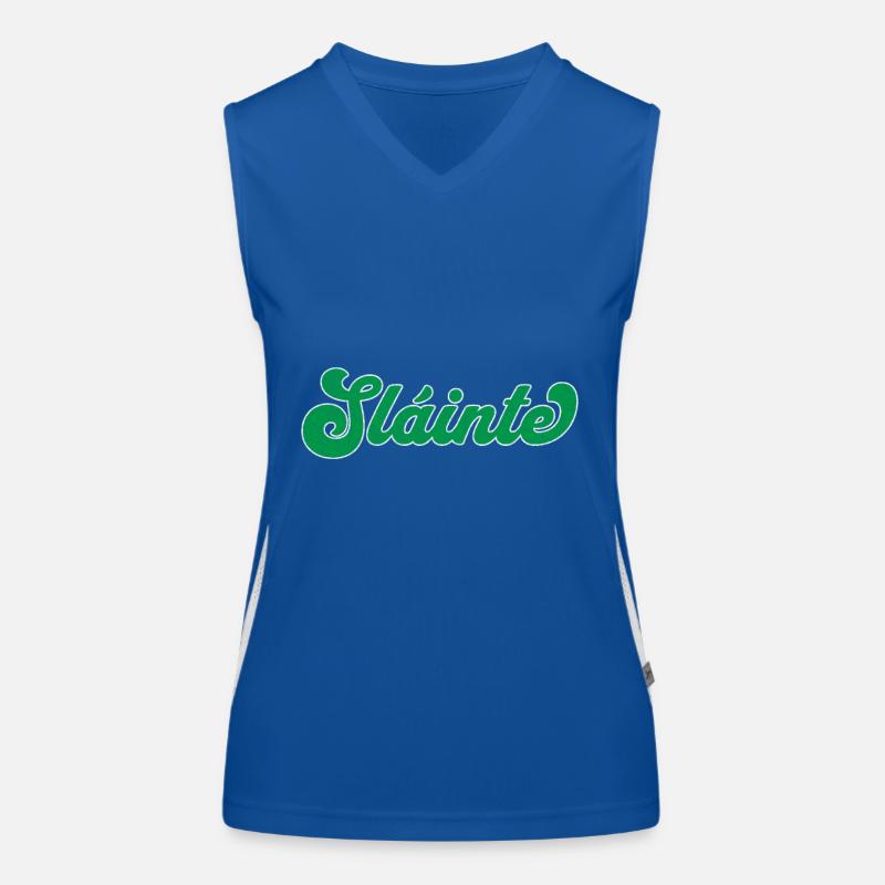 Celtic Toast: Sláinte Women's Functional Contrast Tank Top