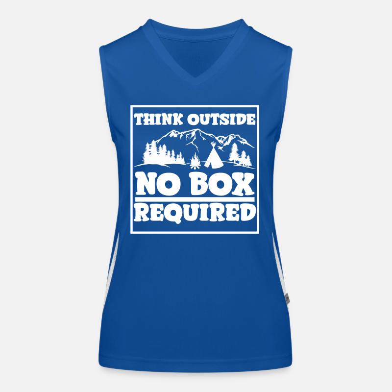 camping Funktionelles Kontrast-Tank Top für Frauen