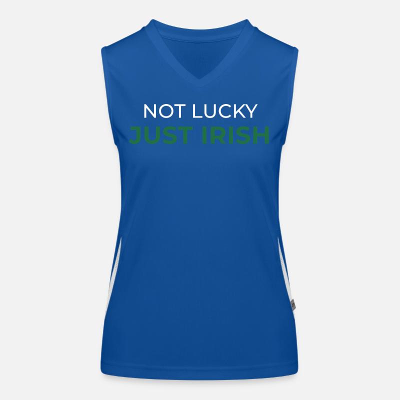 Nicht glücklich, nur irisch Funktionelles Kontrast-Tank Top für Frauen