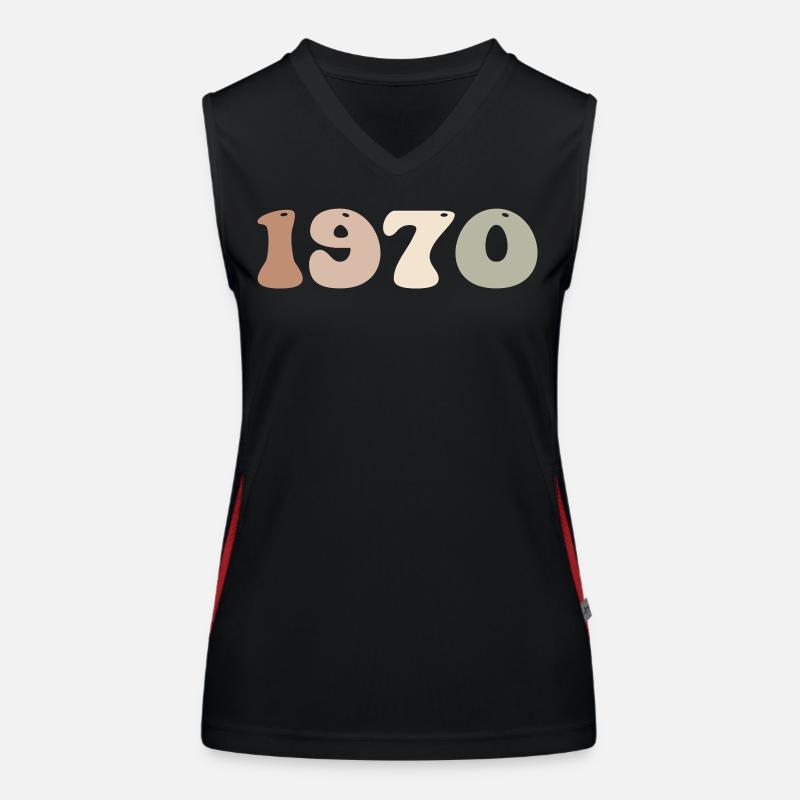 1970 Débardeur respirant contrasté Femme