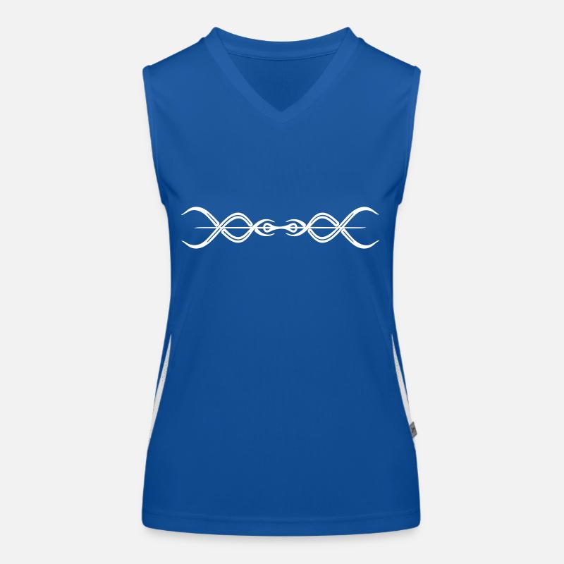 Vector Logo Circles Lines Arcs Women's Functional Contrast Tank Top