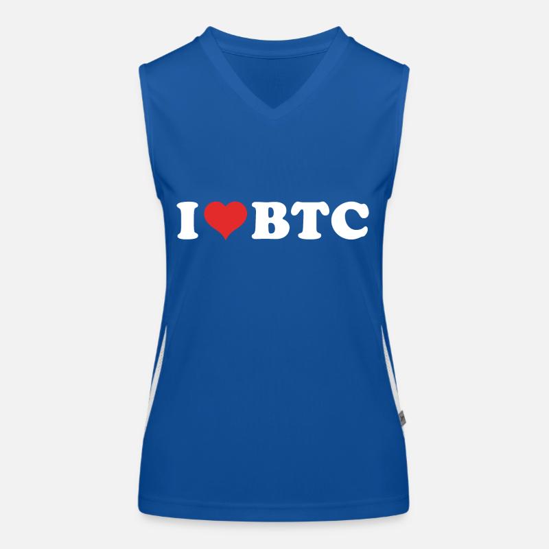 j’aime btc - J’aime BTC Débardeur respirant contrasté Femme