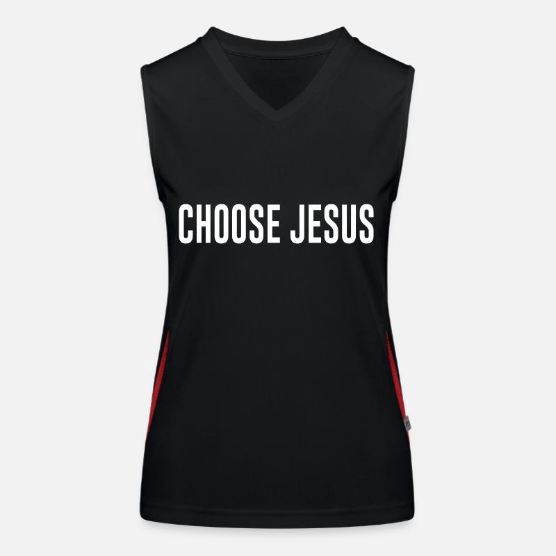 Jesus Saying Funny Proverbs Gift Women's Functional Contrast Tank Top