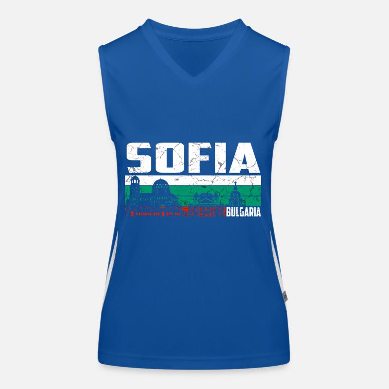 Sofia Bulgaria Women's Functional Contrast Tank Top