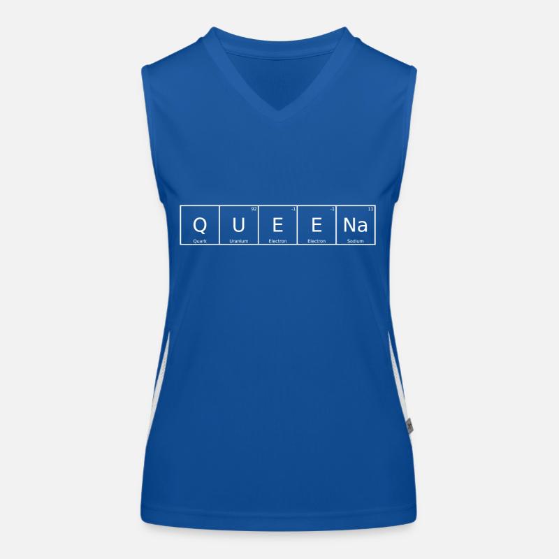 Queena Surname First Name Chemistry Periodic Table Elements Women's Functional Contrast Tank Top