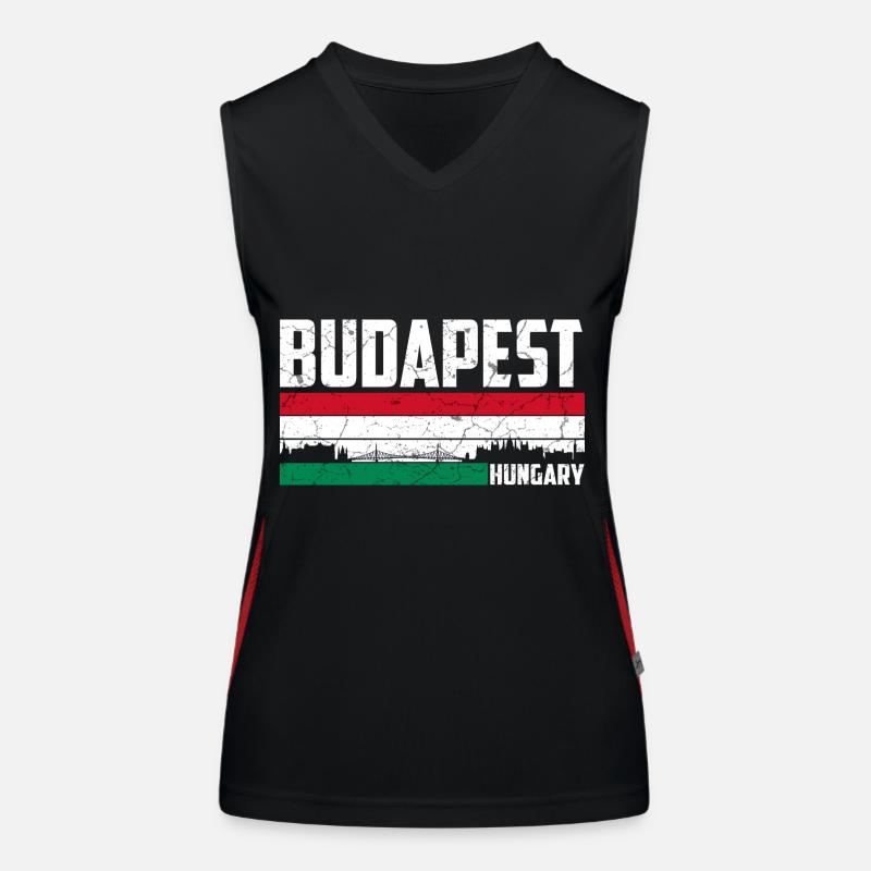 Budapest Hongrie Débardeur respirant contrasté Femme