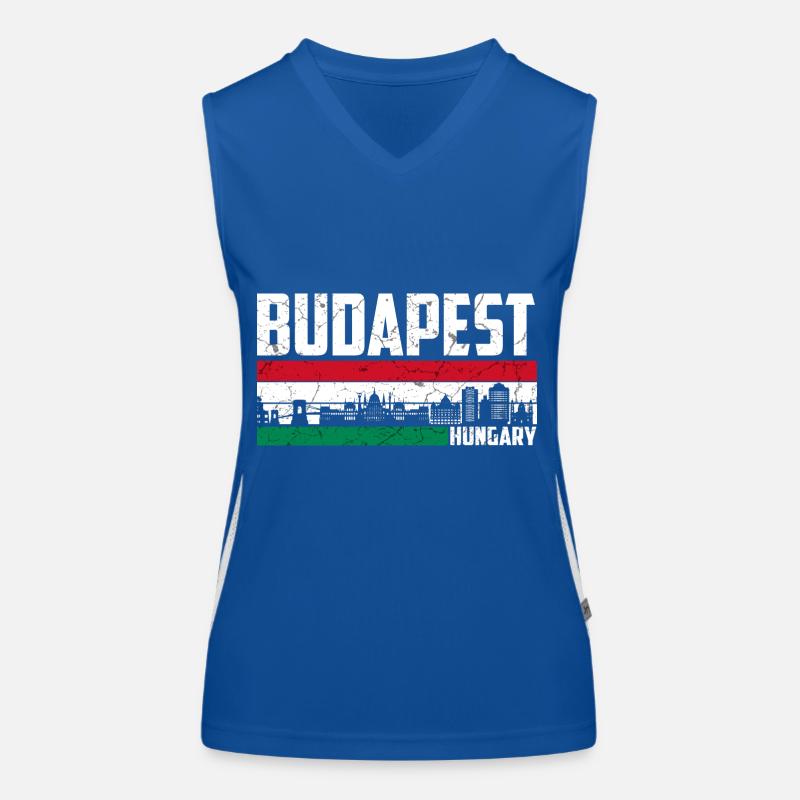 Budapest Ungarn Funktionelles Kontrast-Tank Top für Frauen