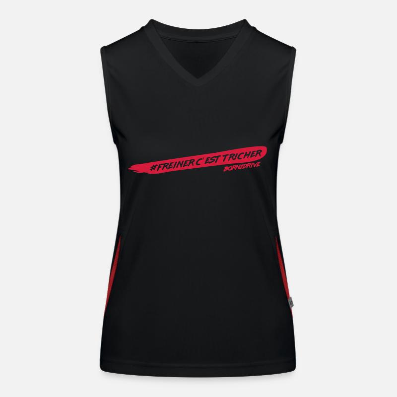 Freiner c'est tricher Débardeur respirant contrasté Femme