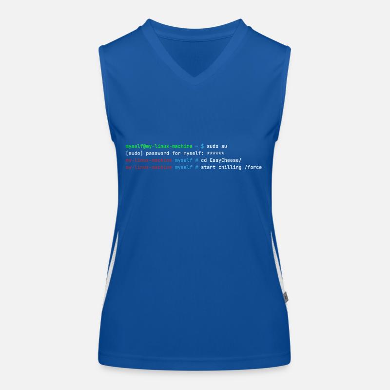 start chilling /force - funny linux T-Shirt Women's Functional Contrast Tank Top