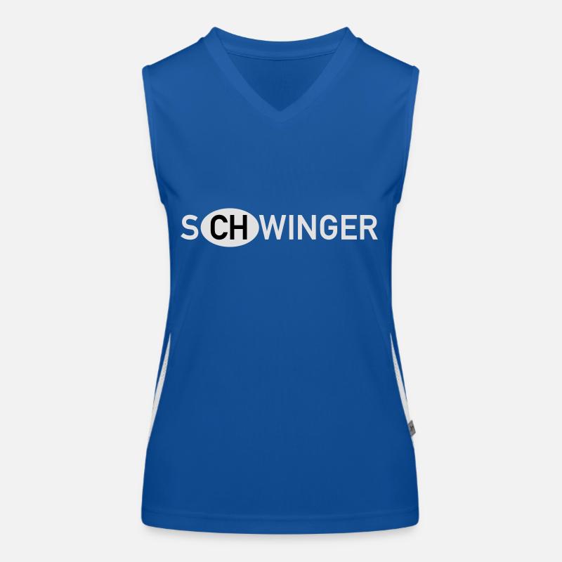 Schwinger Schweiz Funktionelles Kontrast-Tank Top für Frauen