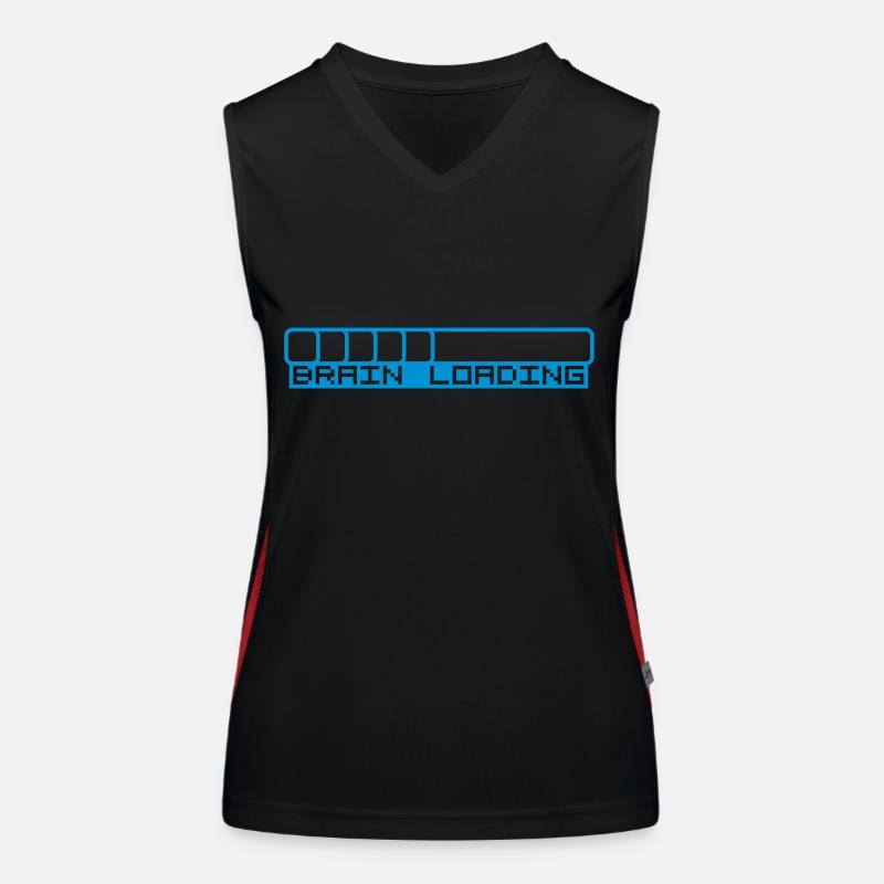 Brain Loading Bar Women's Functional Contrast Tank Top
