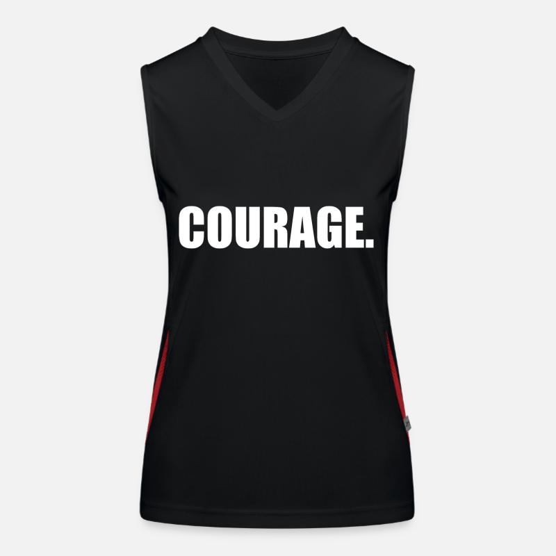 Courage Débardeur respirant contrasté Femme