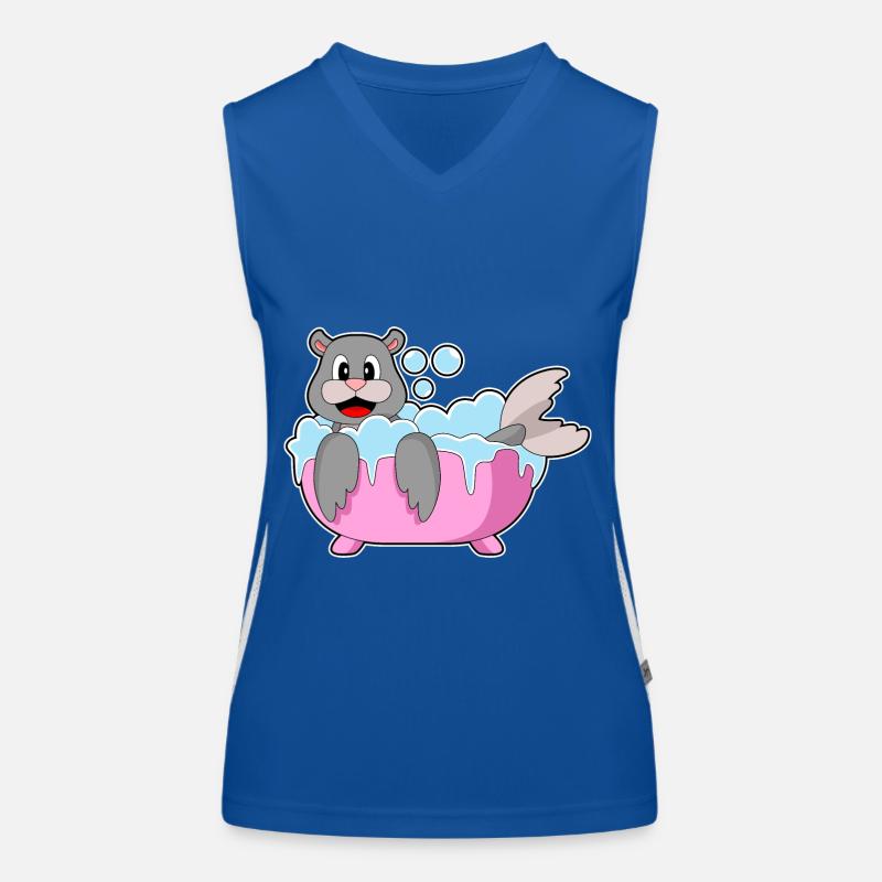 Seehund Badewanne Funktionelles Kontrast-Tank Top für Frauen