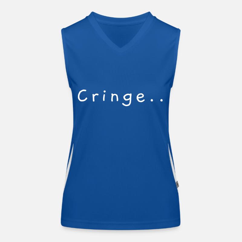 hündisch.. Funktionelles Kontrast-Tank Top für Frauen
