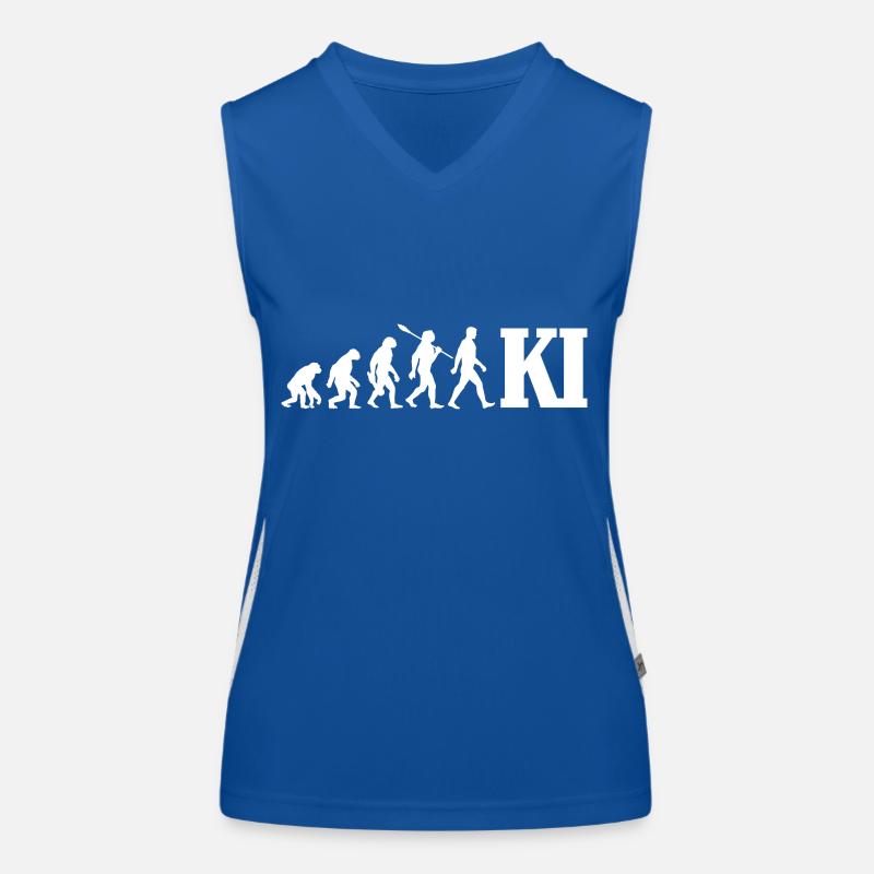 Evolution - Künstliche Intelligenz - KI Funktionelles Kontrast-Tank Top für Frauen