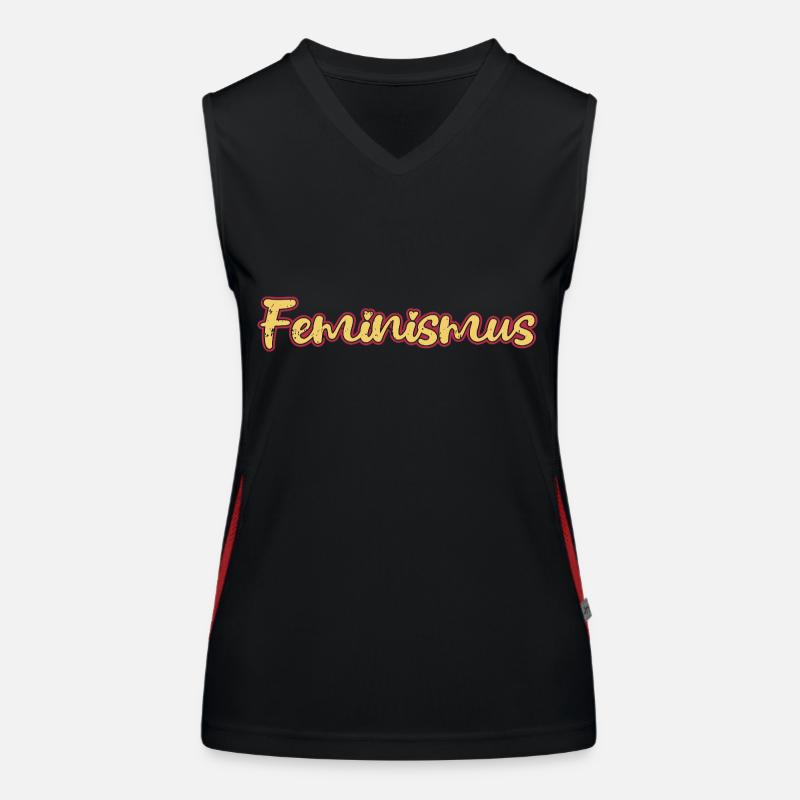 Feminism Saying Gift Vintage Emancipation Women's Functional Contrast Tank Top