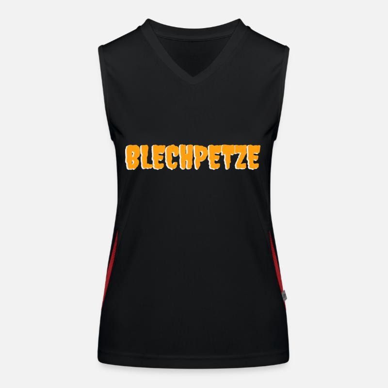 blechpetze Funktionelles Kontrast-Tank Top für Frauen