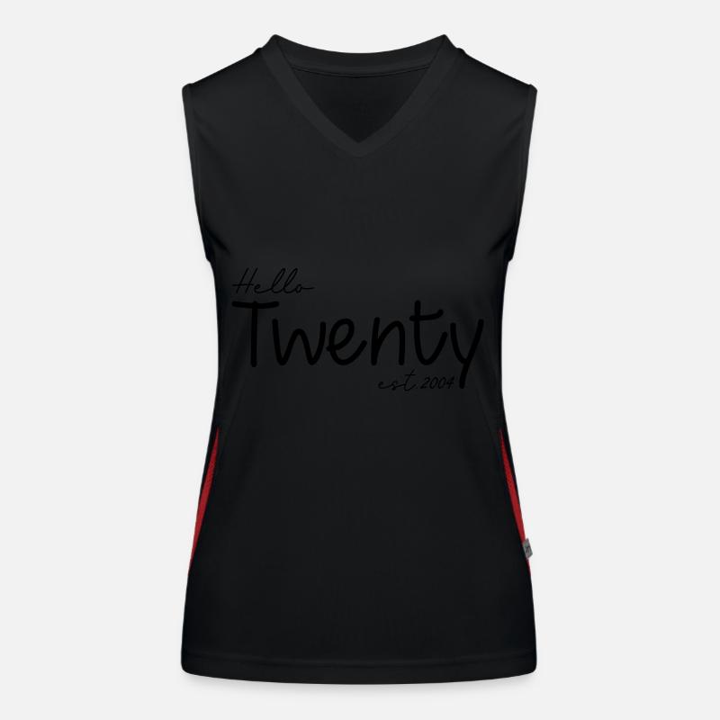 Feiern Sie den 20. Geburtstag - Hello Twenty est 2004 Funktionelles Kontrast-Tank Top für Frauen